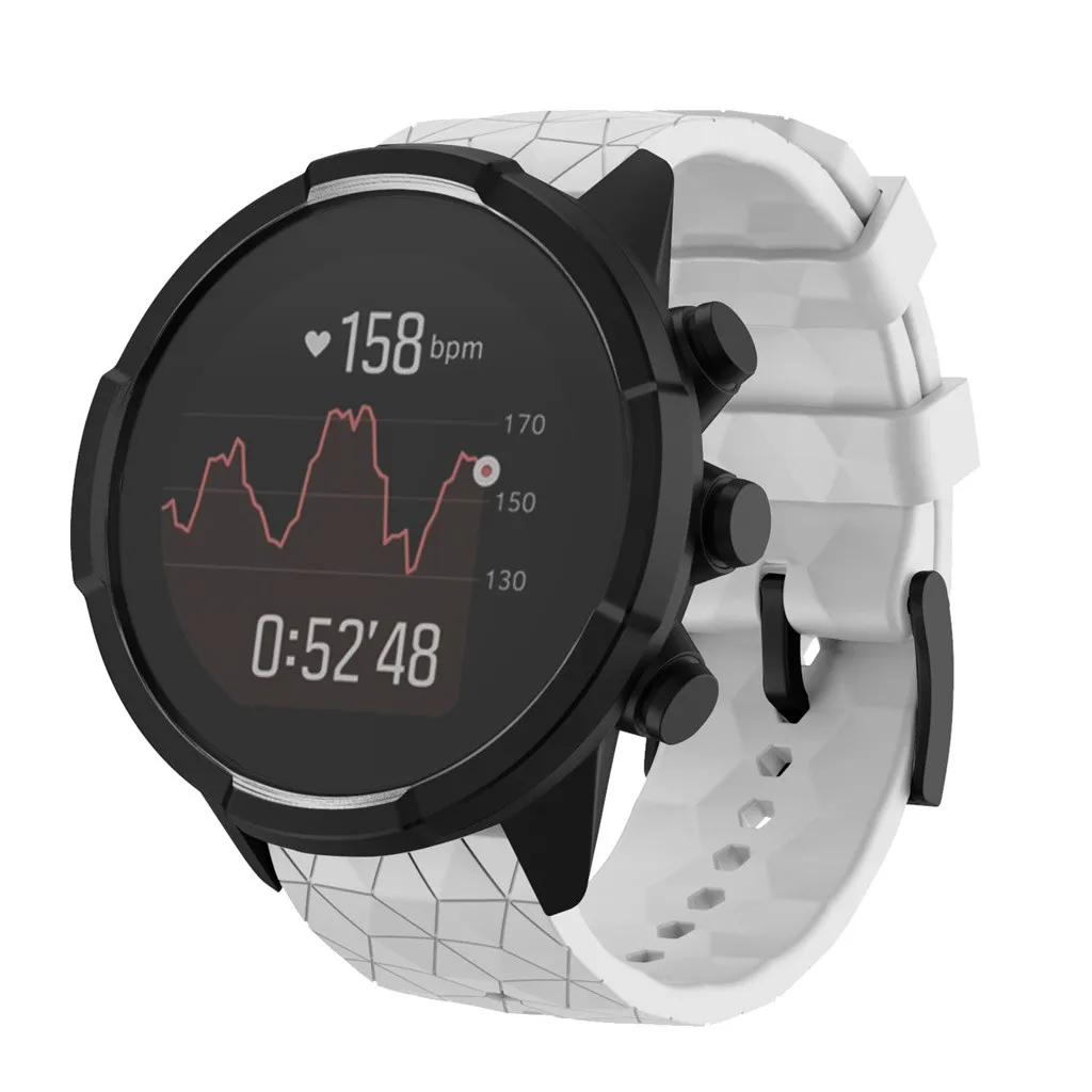 Zamenjava Silikonski Zamenjava Šport WristStrap Watch Band za SUUNTO 9/ Baro Smart Watch Šport Manšeta Dodatki