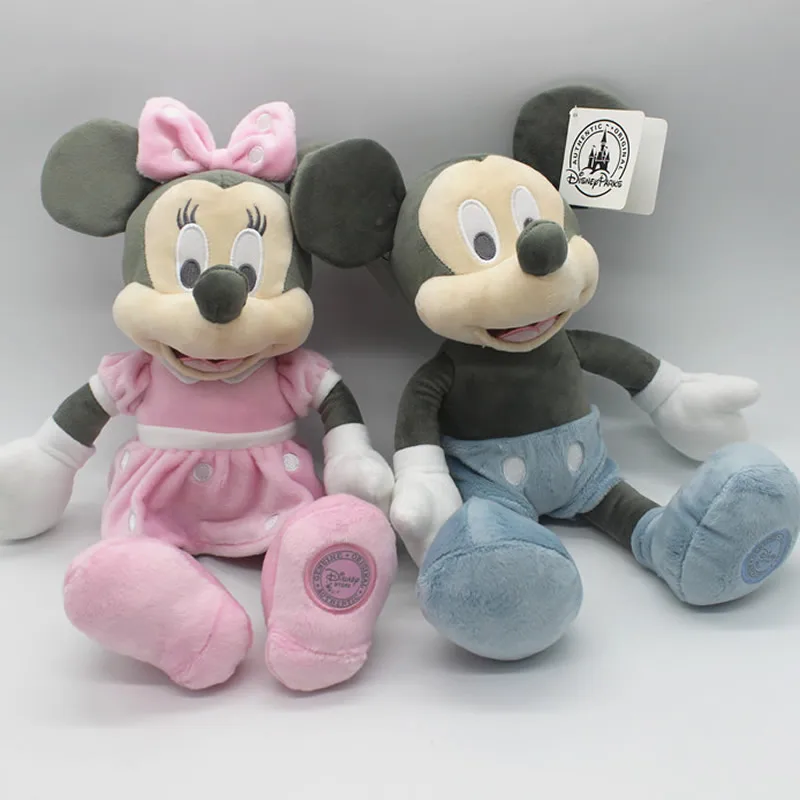 35 cm Disney Klasičen Retro Mickey Mouse In Minnie Mouse Plišastih Igrač Polnjene Mehka Lutka Za Otroke Darilo za Rojstni dan