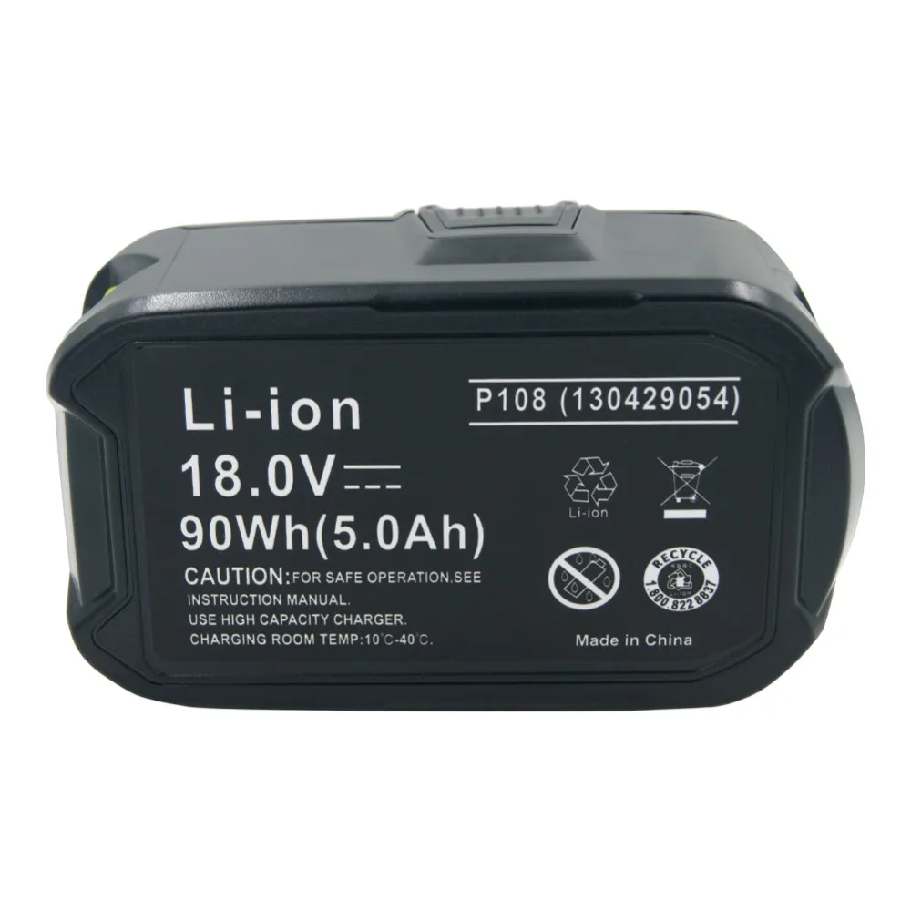 2PCS RB18L50 5000mAh Litij-18V Nadomestna Akumulatorska baterija za Ryobi električno Orodje P102 P103 P104 P105 P106 P107 P108 P109