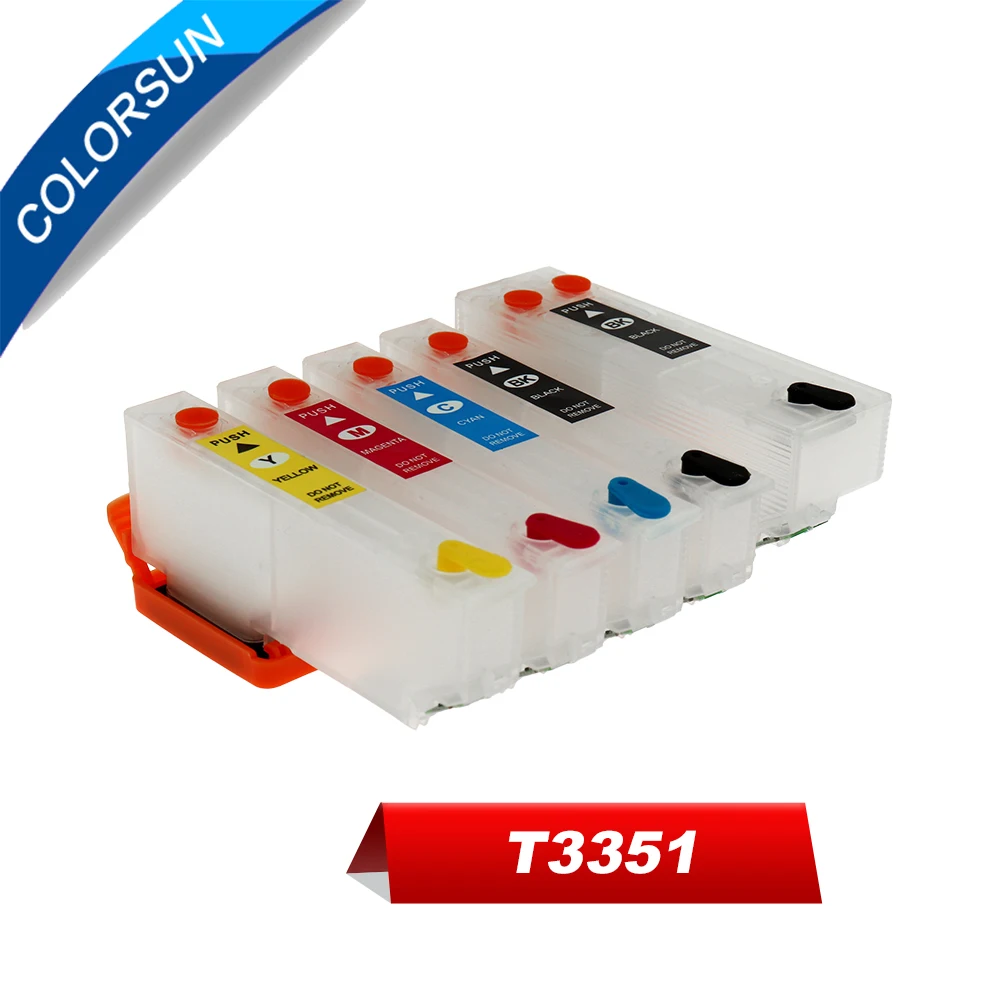 Colorsun Vžigalnike 33XL T3351 Kartuše za XP-530 XP-630 XP-830 XP-635 XP-540 XP-640 XP-645 XP900 kartuša za tiskalnik T33XL