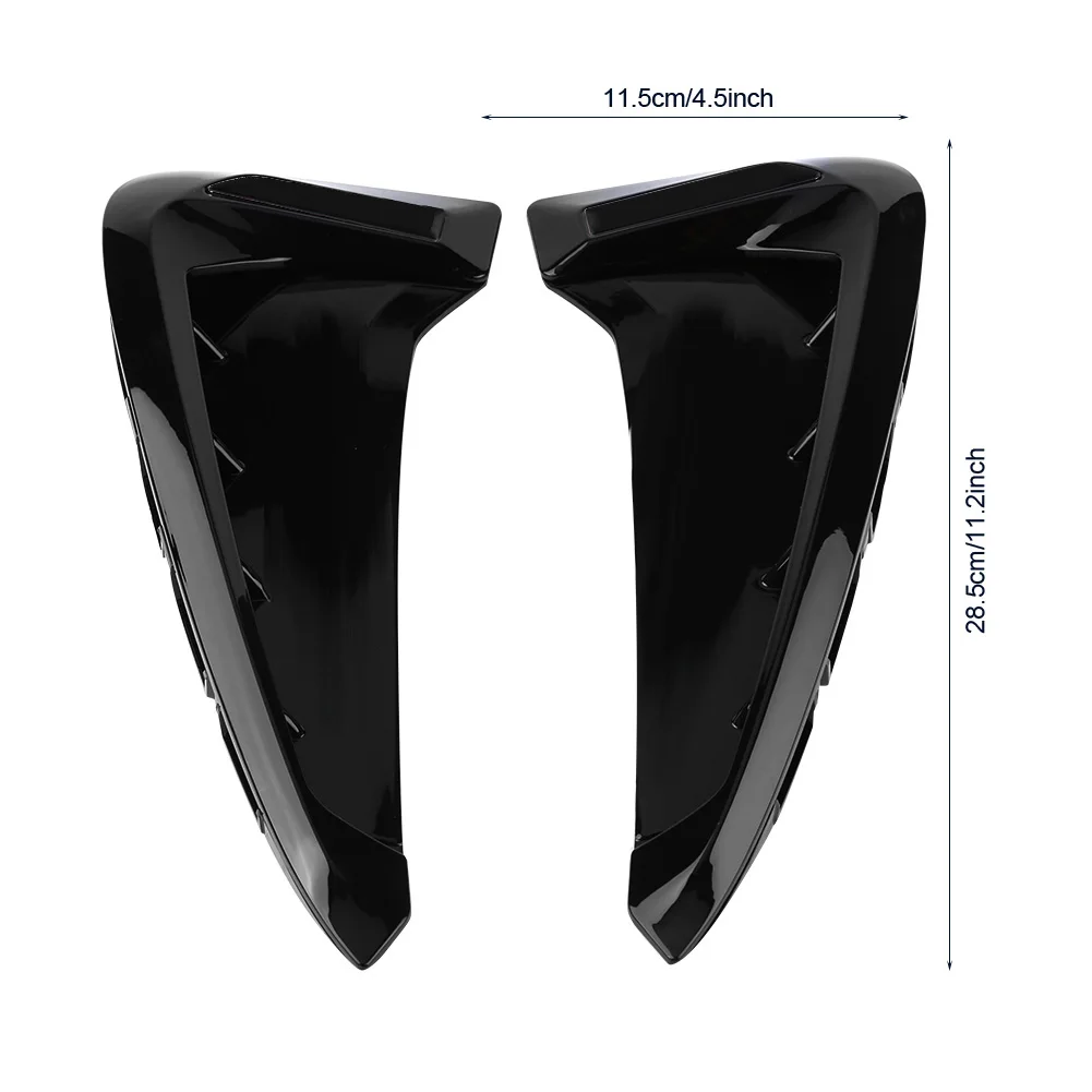 2Pcs/set ABS plastike Avto Spredaj Fender Strani Zraka Vent Kritje Trim za BMW X5 F15-2017 Shark Gills Strani Vent Nalepka