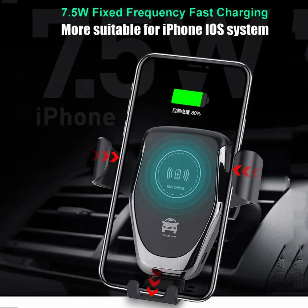 Za Samsung S20 FE Opomba 20 Ultra Elephone U3H Avto Brezžični Polnilec Za LG Žamet Qi Hitro polnjenje Pad Moč Primeru Nosilec za Telefon