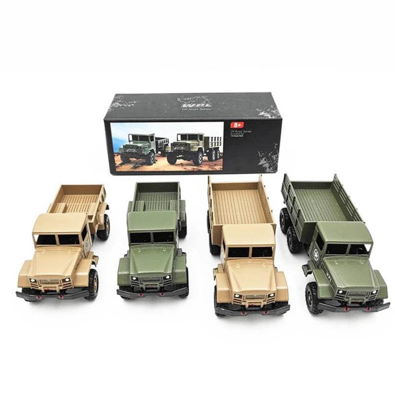 1/64 WPL MB14/MB16 WD 6WD Visoko Simulacijo Taktičnega Vojaške Model Zlitine Modela Avtomobila 2020 Novih Vojaških Vozil za Igrače Za Otroke Model