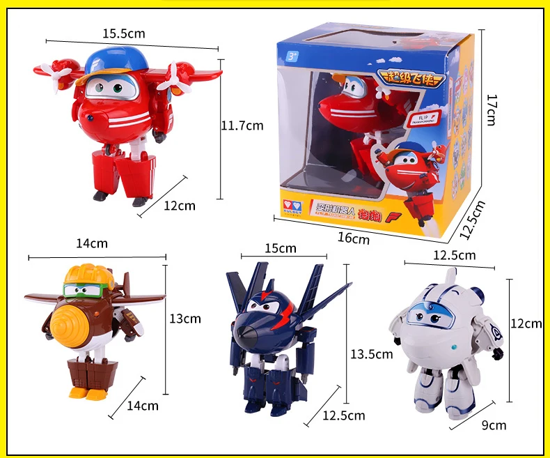 Velika!!!12 CM ABS Super Krila Deformacije Jet Robot figuric Super Krilo Preoblikovanje igrače za otroke darilo Brinquedos