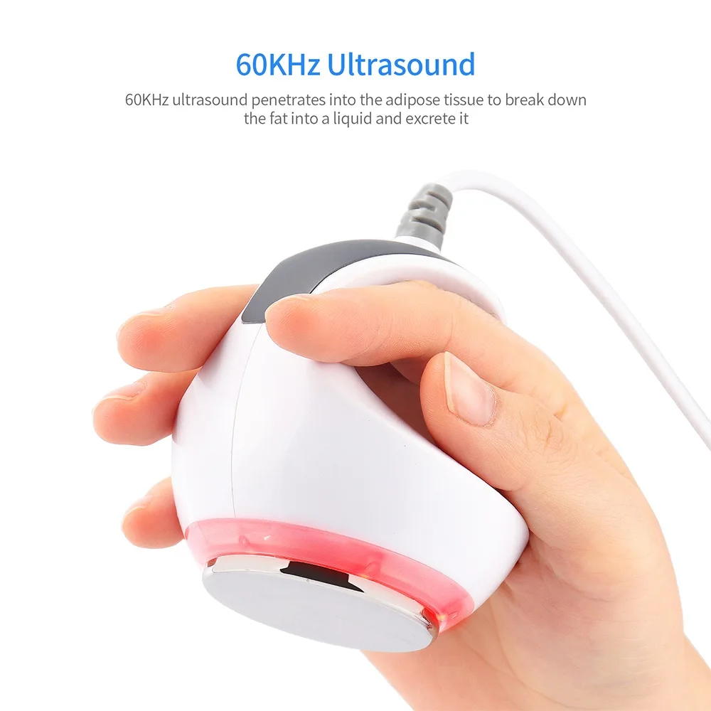 Kavitacija 60K Ultrazvok Ultrazvočno hujšanje Telesa, Hujšanje Anti-Celulit Lepoto Stroj Kože Telesa Privijte Proti gubam