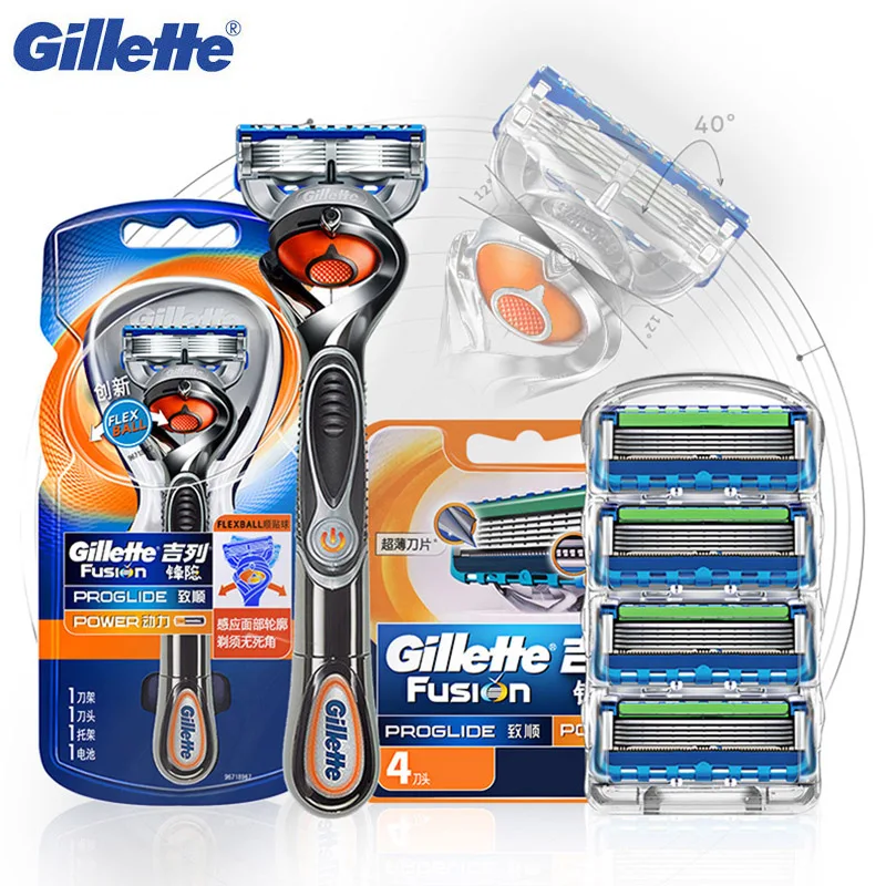 Gillette Fusion 5 Moč Brivnik Moški Proglide Flexball Britev Brado Natančnost Brivnik Zamenjava za Britje, Britvico Kartuše Rezila