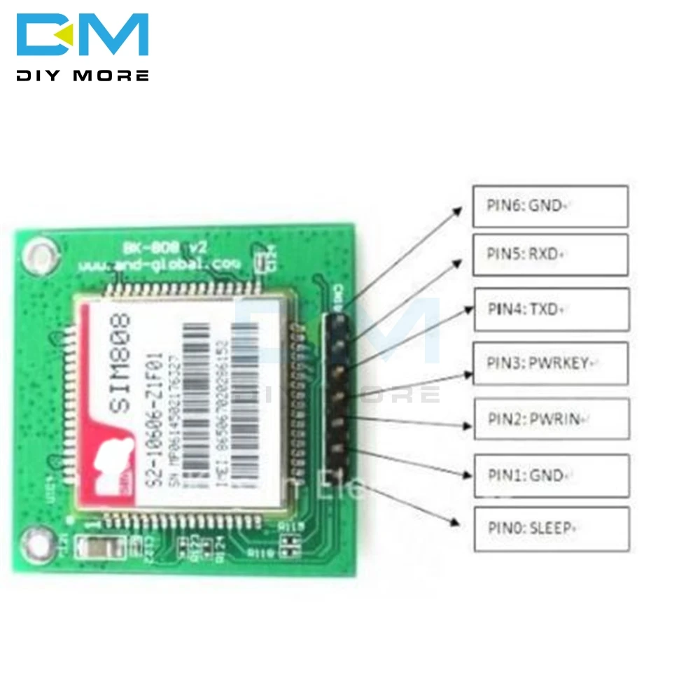 SIM808 GPRS/GPS/GSM Brezžični Odbor Modul Quad Band Razvoj Odbor Zlom Podporo Bluetooth