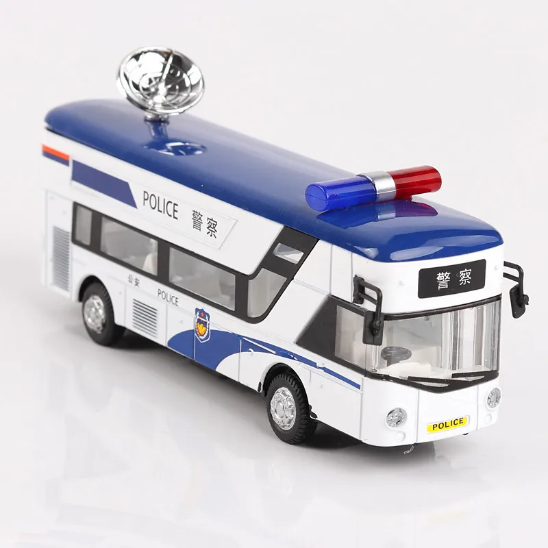 Prodaja omejena 1:36 mestna policija avtobus zlitine avto, model,simulacija die-cast kovinski zvok in svetlobo nazaj sile model avtomobila,brezplačna dostava