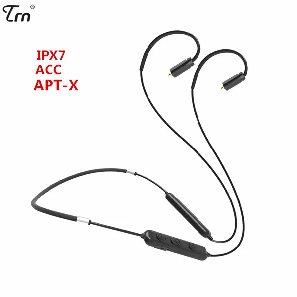 TRN BT10 Brezžična tehnologija Bluetooth 4.2 APT-X IPX7 Waterpproof Kabel HI-fi Slušalke 2PIN/MMCX Uporabite Za V10 V20 V80 Yinyoo HQ5 HQ6 HQ8