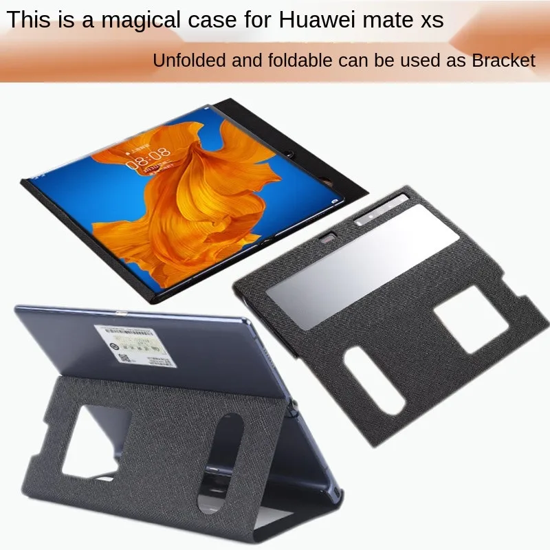 Pravega Usnja Primeru Za Huawei Mate Xs X MateX MateXs 5G Oporo Zložljivi Pokrov