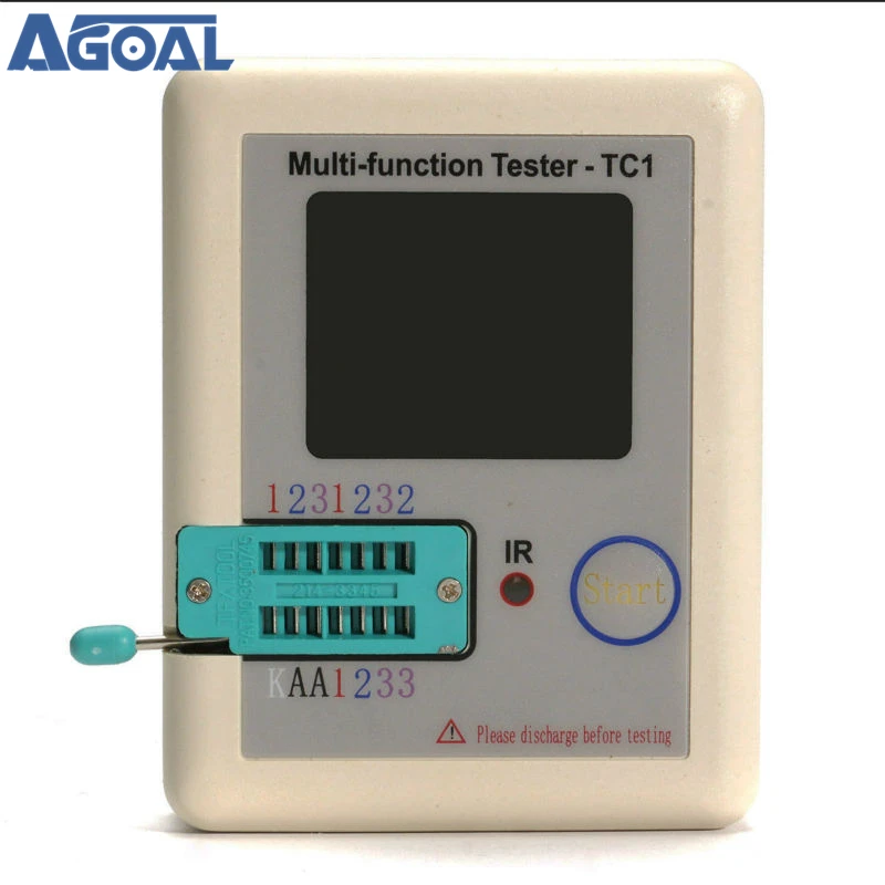2019 T1 Novo Tranzistor Tester TFT Diode Triode Kapacitivnost LCR Meter ESR meter NPN PNP MOSFET IR Večfunkcijsko tester multimeter