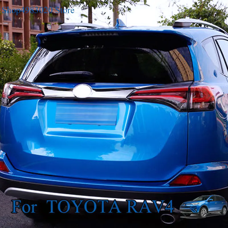 Za Toyota Rav4 Rav 4 2016 2017 ABS Chrome Zunanja Zadnja vrata prtljažnika Vrata, Prtljažnik, Pokrov Trim Kritje Dekorativne Nalepke Avto Dodatki