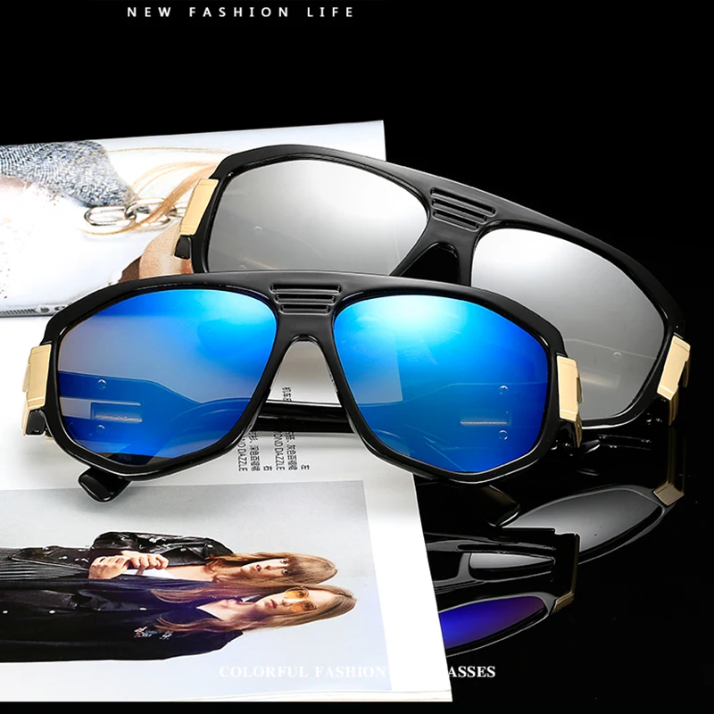 TOEXPLORE steampunk Pilotni Moških sončna Očala Ženske blagovne Znamke Oblikovalec Očala Ogledalo sončna očala Goggle Nov Modni Visoke Kakovosti UV400
