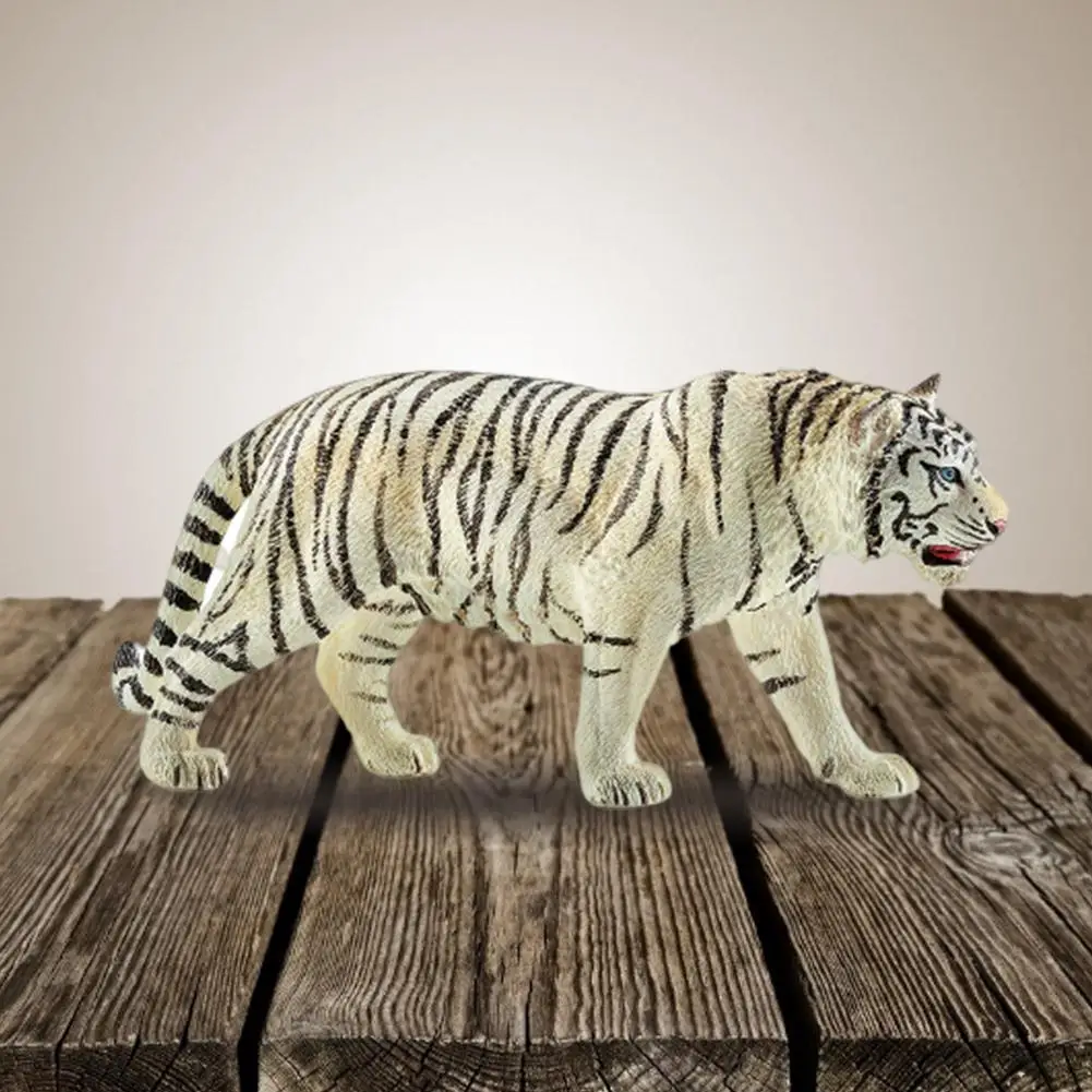 1PC 6.2 palec/15,8 cm Beli Tiger Divje Življenje Figurice Igrača PVC Model Akcijskega Živali Številke Zbirka Darilo Igrače Za Otroke 14731