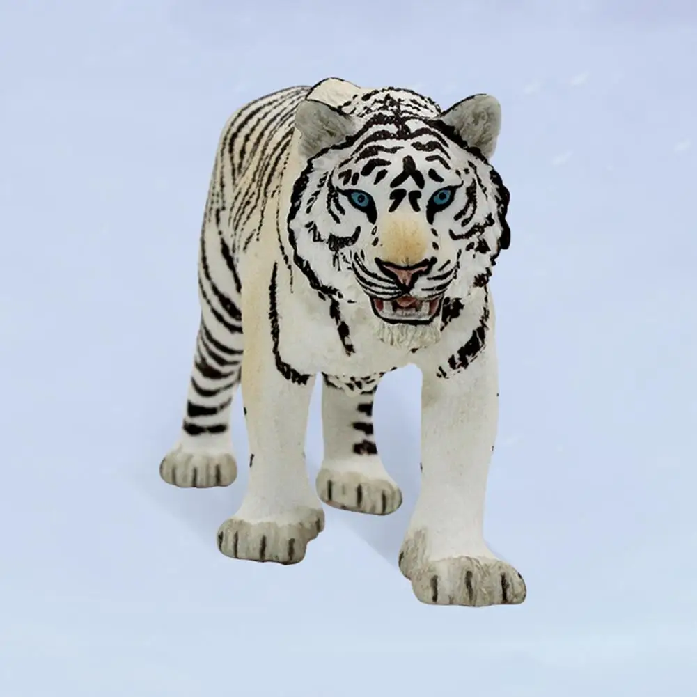 1PC 6.2 palec/15,8 cm Beli Tiger Divje Življenje Figurice Igrača PVC Model Akcijskega Živali Številke Zbirka Darilo Igrače Za Otroke 14731
