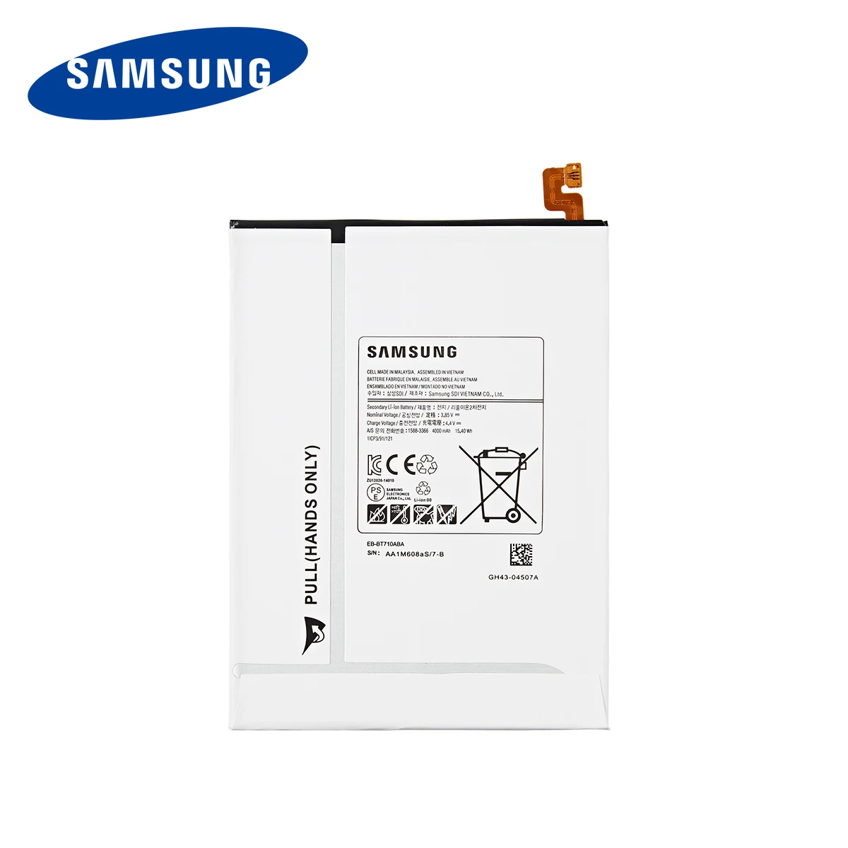 Originalni SAMSUNG Tablični EB-BT710ABA EB-BT710ABE 4000 mah baterija Za Samsung Tab Galaxy S2 8.0 SM-T710 T713 T715 T719C T713N+Orodja