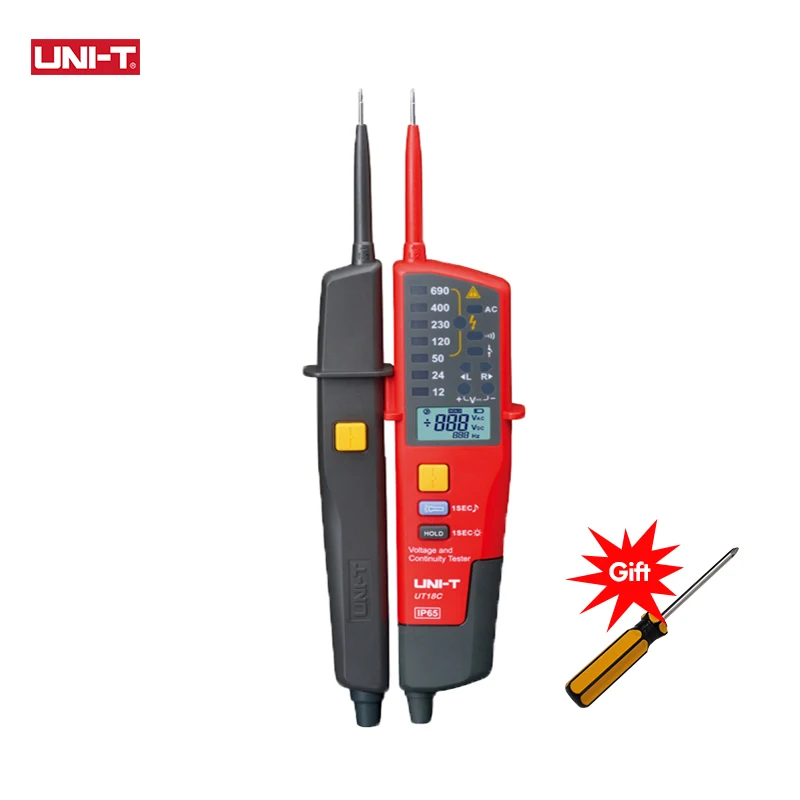 ENOTA UT18C Visoke Napetosti Tester Kontinuitete Meter AC Digitalni Voltmeter LED Indikator Detektor Napetosti Prikaz RCD Fazi Rotacije