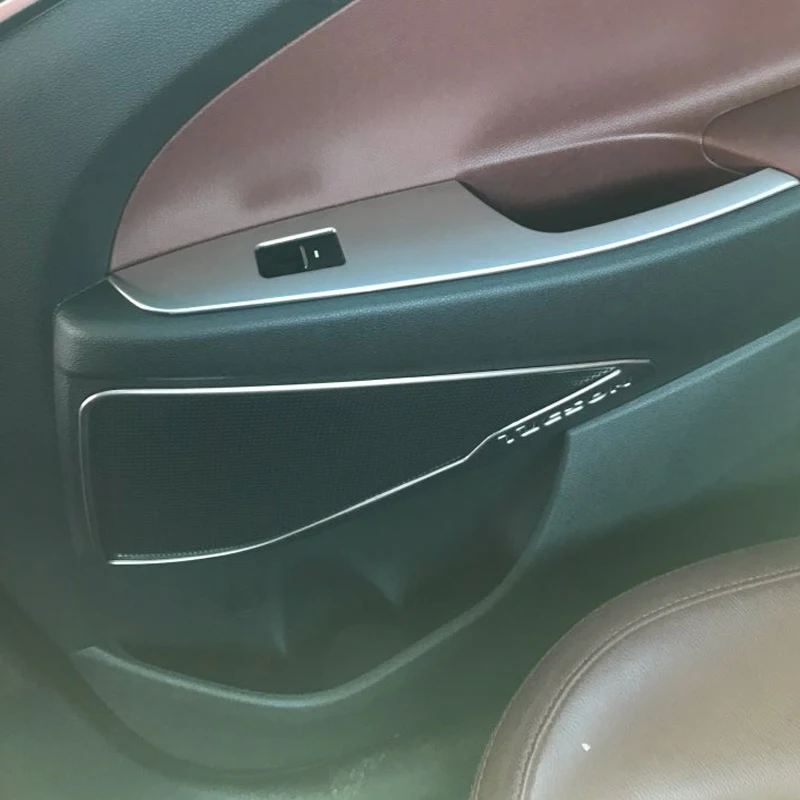 Avtomobilska dodatna Oprema Za Hyundai Tucson 2018 2017 2016 vhodna Vrata Zvočnik Rog Okvir Trim Dekoracijo Nalepke Zajema 4pcs