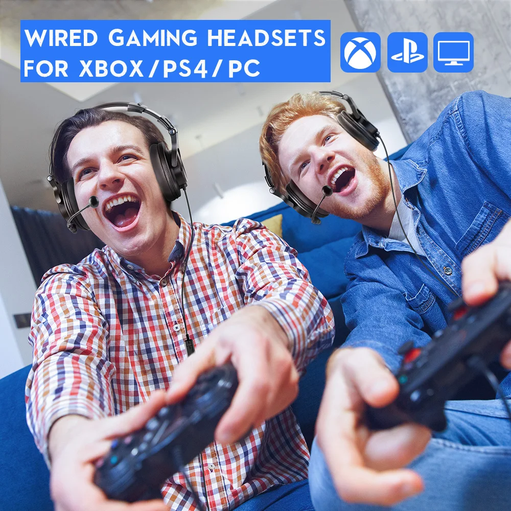 Oneodio A71D Slušalke Igralec Nad Uho Stereo Žične Gaming Slušalke S Snemljivo Mikrofon Za Center Kliče PC PS4 Telefon