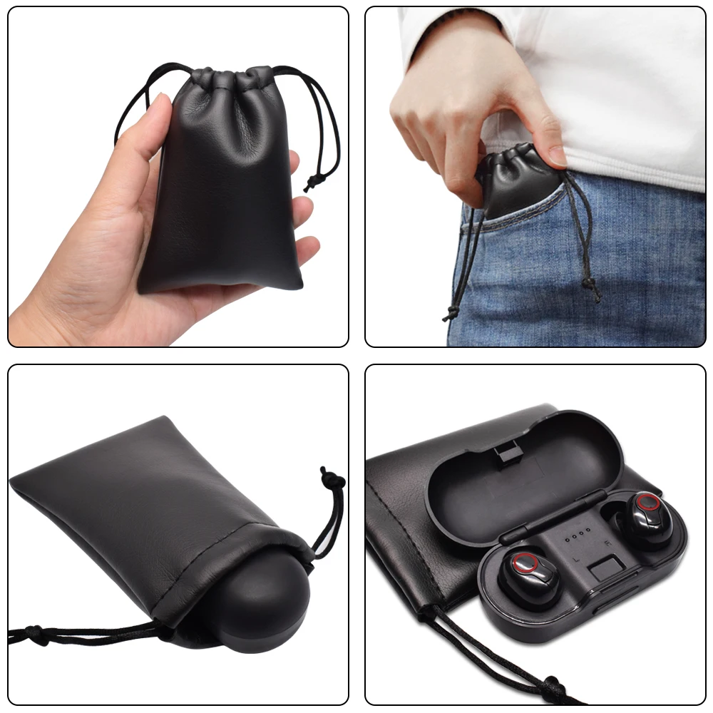 Deelife TWS Bluetooth 5.0 Brezžične Slušalke Slušalke S Kablom in Mikrofon Polnjenje Polje za Prostoročno uporabo za Pametni telefon Uho Telefoni