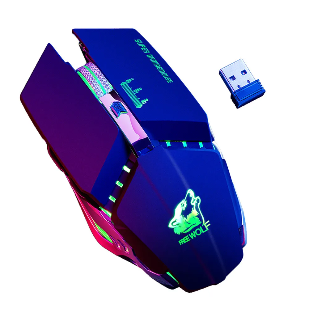 Miško Raton 2,4 GHz Brezžična LED Izklop Polnjenje USB Gaming Računalnik Miške Za Laptop sem fio inalambrico 18Nov26