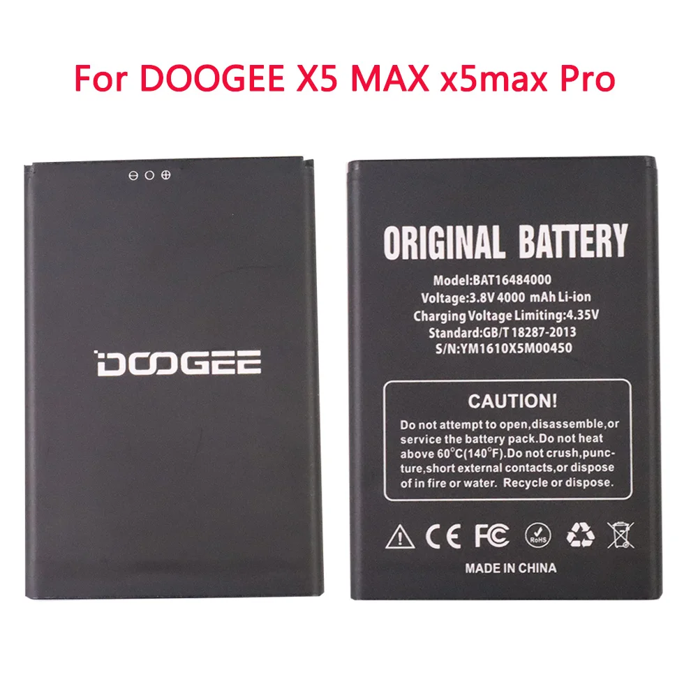 Visoko Kakovost BAT16484000 4000 mah Baterija Za DOOGEE X5 MAX x5max Pro baterije telefona