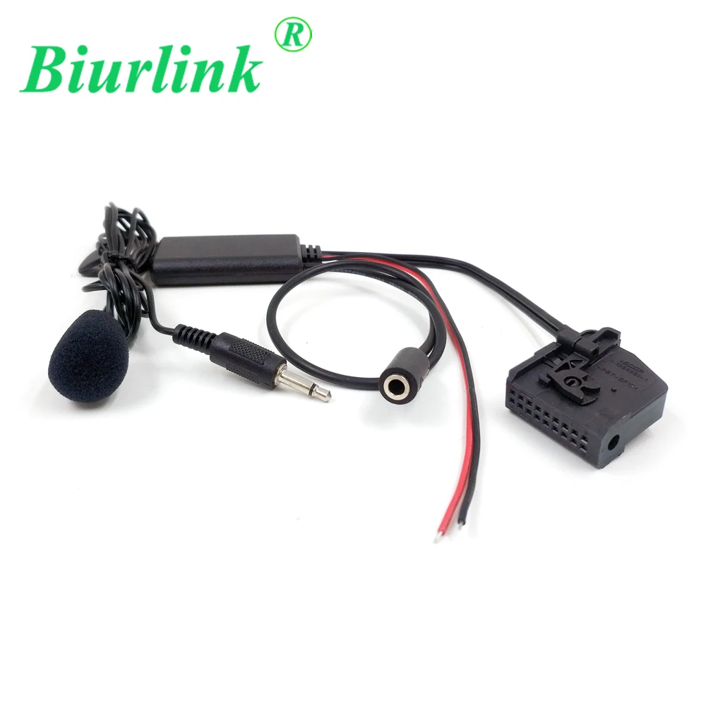Biurlink 18Pin 3.5 mm Audio AUX Bluetooth V Mikrofon Kabel Adapter Za Mercedes Benz Comand 2.0 W203 W209 W211