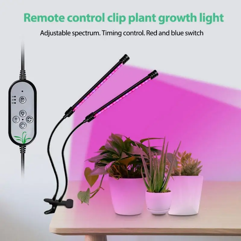 Nepremočljiva 5-segment LED Grow Light Celoten Spekter okova Clip-on Ffs Svetilke Za Sobne Rastline Cvetje Rast