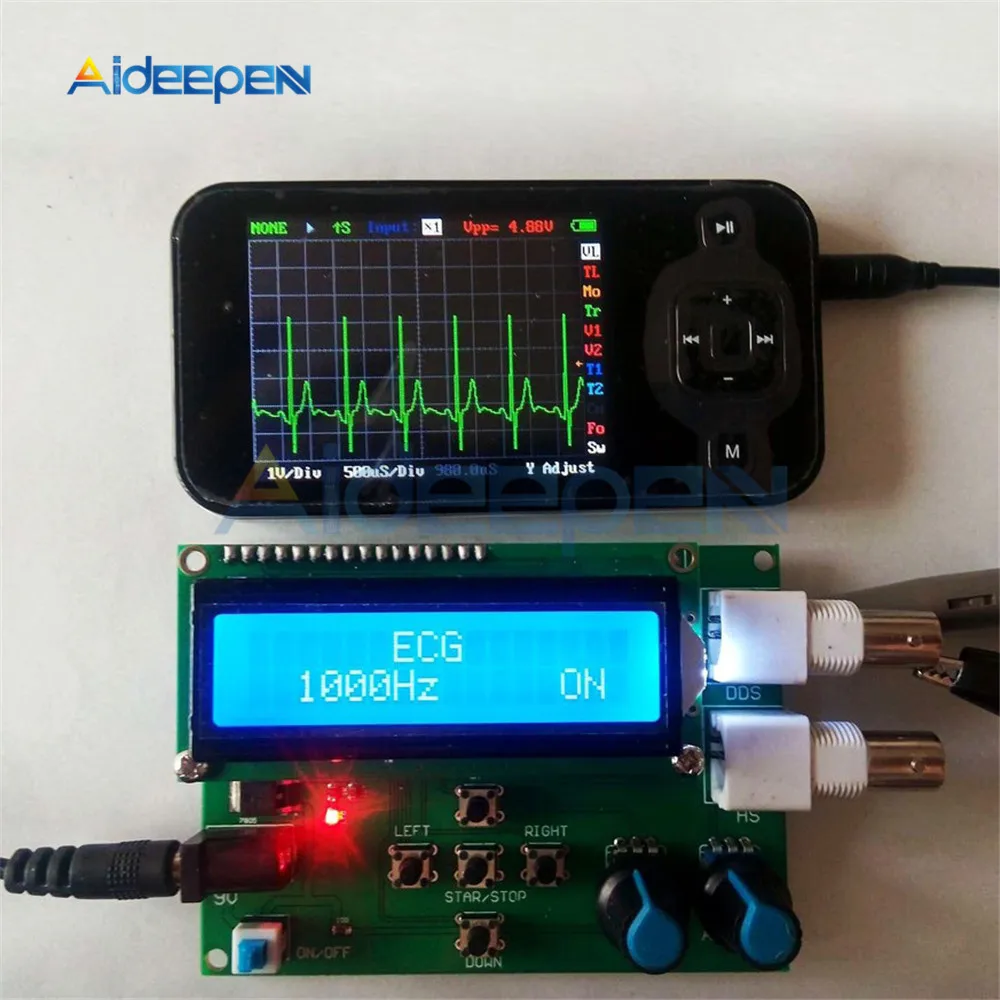 DDS Funkcija Signal Generator DIY Komplet za Modul Sine Kvadratnih Žagasto Trikotnik Val Funkcijski Generator 1602 Digitalni LCD Zaslon
