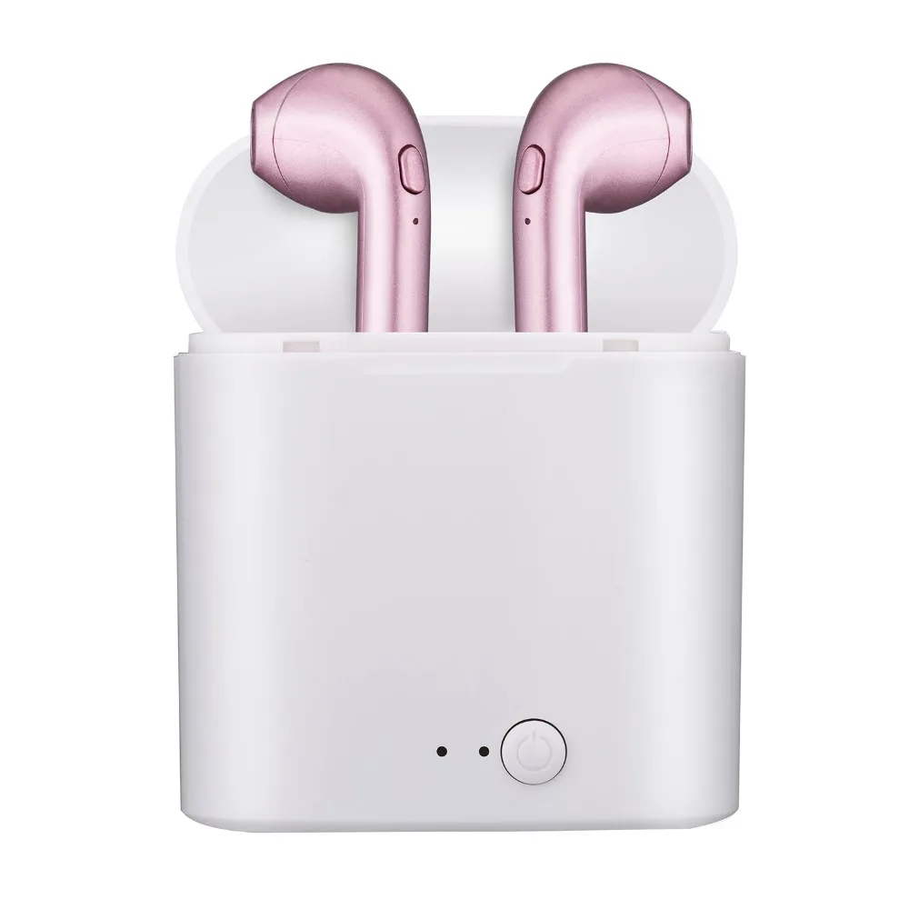 I7 i7s tws brezžične slušalke Z Mikrofonom s polnjenjem polje Bluetooth Slušalke Čepkov Za Apple iphone xiaomi huawei + vrv