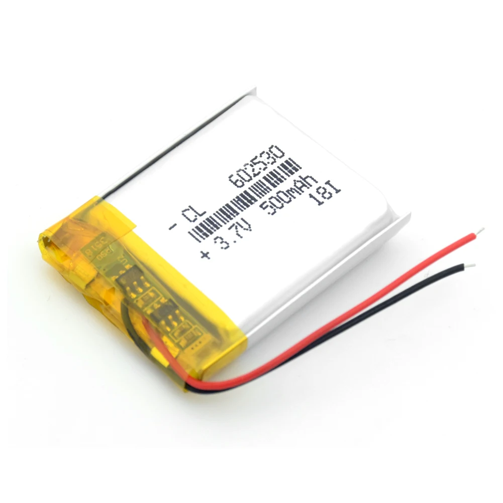 1Pieces Litij-Ionsko Polimer 602530 Baterijo 3,7 v 500mAh Litijeva Baterija Za MP4 MP5 GPS, PSP Pametno Gledati Vožnje Diktafon