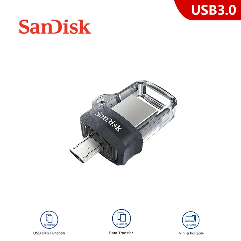 SanDisk usb flash pendrive 16GB 32GB 64GB 128GB visoke hitrosti do 150 m/s dual otg usb 3.0 pero pogon za prenosni telefon flash disk