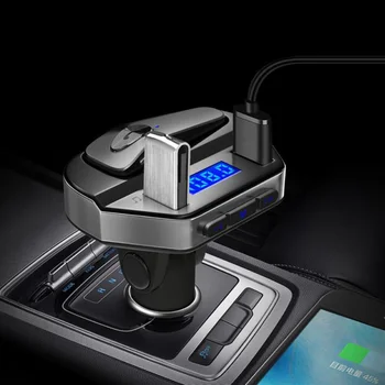 2020 Nov Avto Bluetooth, MP3 Predvajalnik, FM Oddajnik Dvojno USB Adapter za Prostoročno Klicanje Hitro Polnjenje