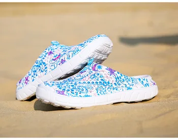 2020 ženske poletje plaža Maši copate dihanje sandale priložnostne doma copate cvetlični vzorec luknjo čevlji
