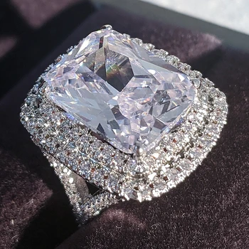 2021 nove luksuzne princesa 925 sterling srebro zaročni prstan za ženske lady obletnice, darila nakit večino prodajajo božič R5766
