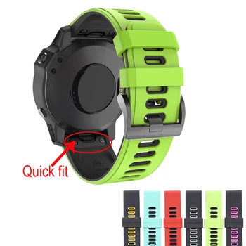 22 26 MM Quick fit Watchband Trak za Garmin Fenix 6X 5X Pro 3 Watch Silikonski Easyfit manžeta Za Fenix 6 Pro 5 Watch Trak