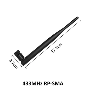 2pcs 433Mhz Antena 5dbi GSM 433 mhz RP-SMA Konektor Gume nepremočljiva Lorawan antena+ IPX, da SMA Moški Podaljšek Podaljšek Kabel
