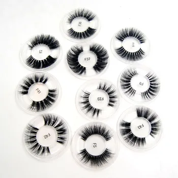 30 parov/paket 3D Mink Trepalnice s preglednimi krog pladenj ne polje Ročno Izdelani Celoten Strip Mink Trepalnice, umetne Trepalnice Ličila set