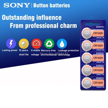 30pcs Sony Prvotne CR1620 Litijeva Baterija Za Gledanje Avto Ključ za Daljinsko Comtrol cr 1620 ECR1620 GPCR1620 3v Gumb gumbaste