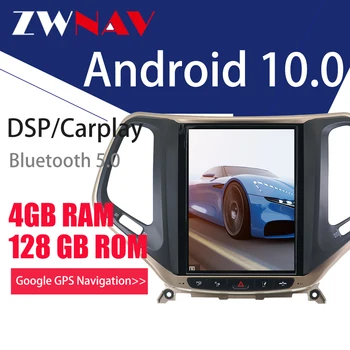 4+128G Tesla Zaslon Carplay Za-2019 JEEP Cherokee Android10 Avto Multimedijski Predvajalnik, GPS Radio, Diktafon, Vodja Enote Auto Stereo