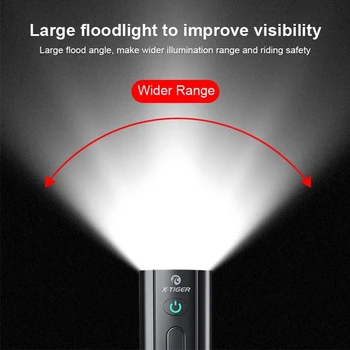 4000 mAh Kolesa Osvetlitev Spredaj Rainproof USB Polnilne Kolesarske Luči Kolesarjenje Žarometi 3T6 Svetilka Močna LED Svetilka
