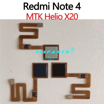 4x za Xiaomi Redmi Upoštevajte, 4X optični bralnik Prstnih Flex Kabel Touch Senzor ID Home Gumb Za Redmi Opomba 4 Prstnih Gumb Ključ