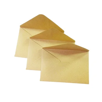 50 Kos/veliko Preprostih Rjava Kraft papir, Kraft Papir Ovojnice DIY Večfunkcijsko ovojnice Darilne kartice sredstev Hvala Vabila