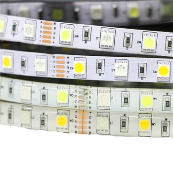 5M/Paket SMD 5050 RGBW RGBWW LED Trakove DC 12V 60LEDs/M IP20 IP65 Vodotesen RGB + Hladno bela / Topla Bela Upogljiv LED Trak svetlobe
