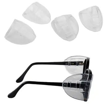 6 Parov Varnost Eye Glasses Stranskimi Ščitniki Jasno Prilagodljive Slip Za Očala Ščit X7YA
