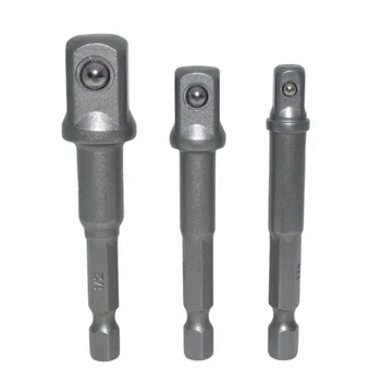 6pcs Hex Kolenom Ključa Pogon Moč Razširitev Drill Bit Socket Adapter Držalo 1/4