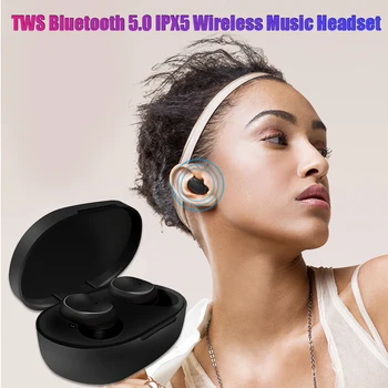 A6S TWS Bluetooth 5.0 Slušalke šumov Slušalke Z Mikrofonom za Prostoročno Čepkov 3D Stereo Brezžična Slušalka za Huawei Xiaomi