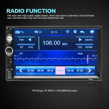 AMPrime 2 Din Avto Player 7-palčni Avto Radio Bluetooth Auto Stereo Multimedijske Avto Player Autoradio MP3 MP5 Podporo Pogled od Zadaj Kamero