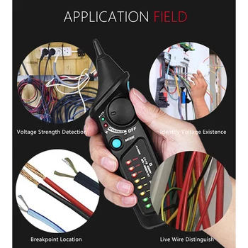 AVD06 brezkontaktno Detektor Napetosti AC 12-1000V Auto/Manual NKV Izpraševalec Live Wire, Preverite, Dvojni Način Nastavljiva Občutljivost