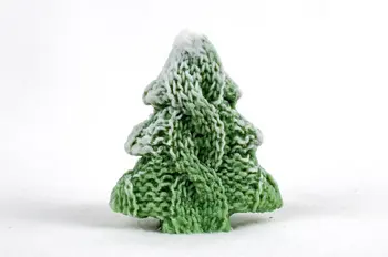 Božično drevo pletene sveča silikonski kalup milo plesni božična darila, torta dekoraterstvo plesni